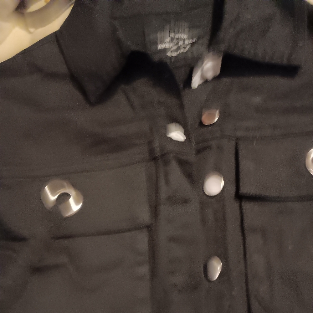 Blk crop jacket